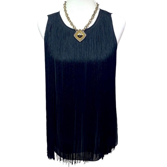 Michael Kors Fringes Sleeveless Blouse - Picture 2 of 6